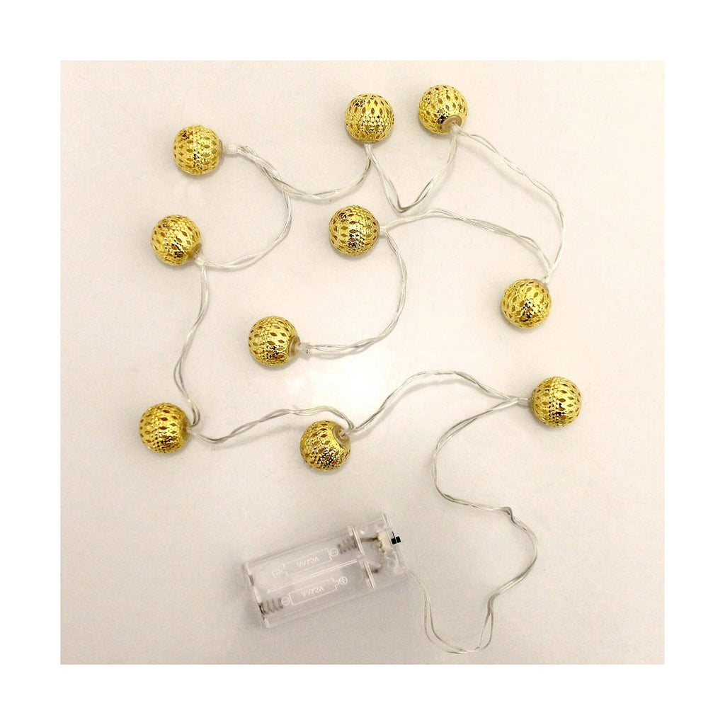 Goldene LED-Lichterkette: Edler Glanz für festliche Momente