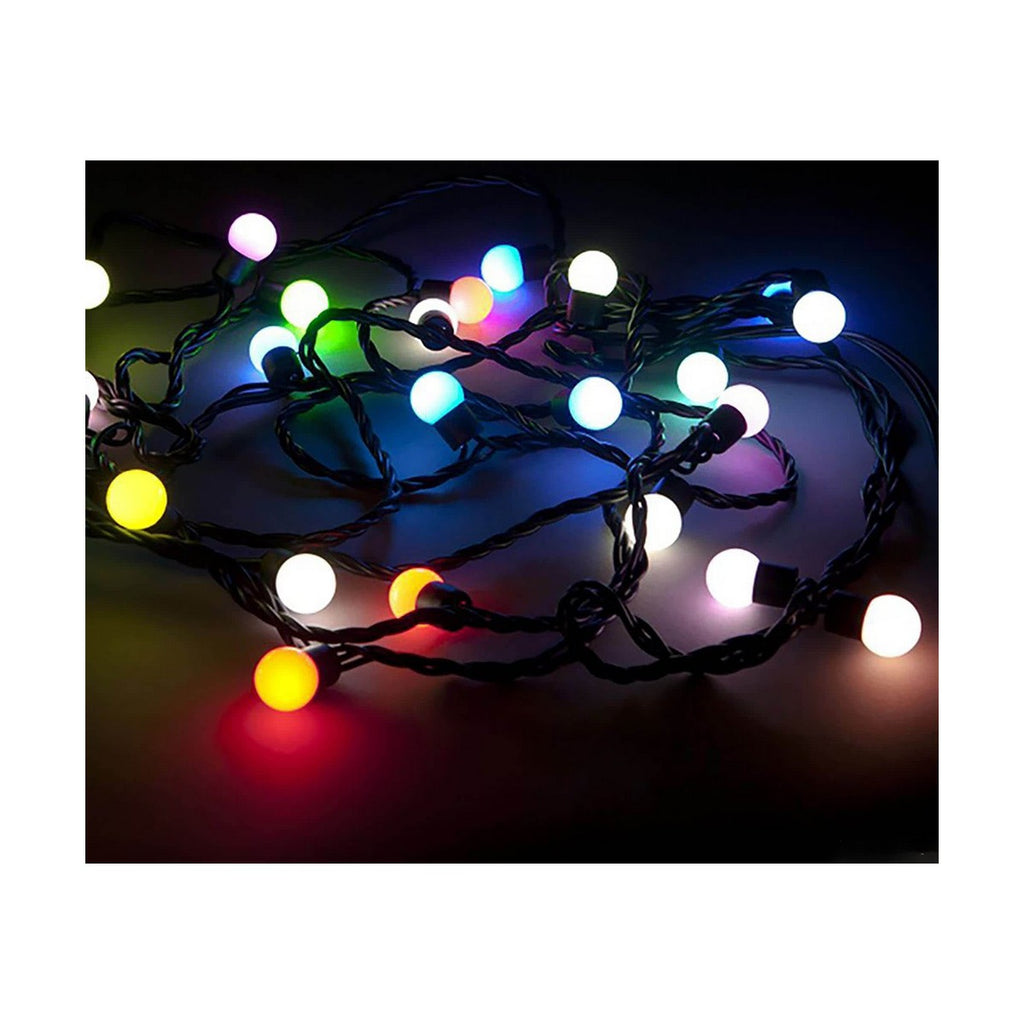 Bunte LED-Lichterkette 2,3m: Farbenfrohe Party-Deko