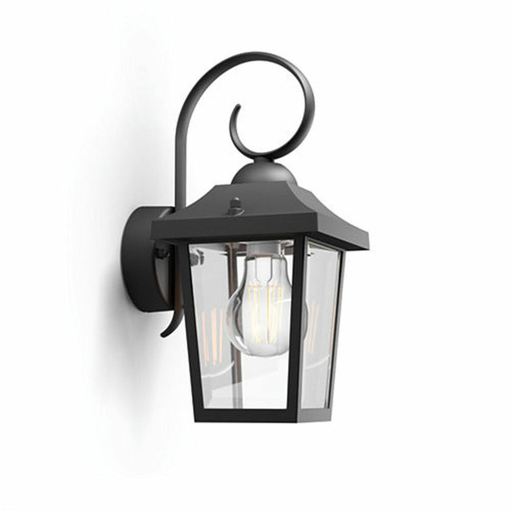 Wandleuchte Philips 17236/30/PN Schwarz Aluminium 60 W E27 Laterne (1