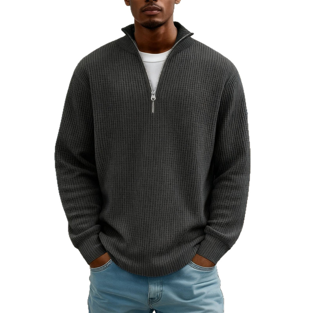 Herren Hoodie Waffle Knit Pullover
