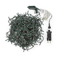 21m LED-Lichterkette Grün – Warmweiss für Garten-Flair
