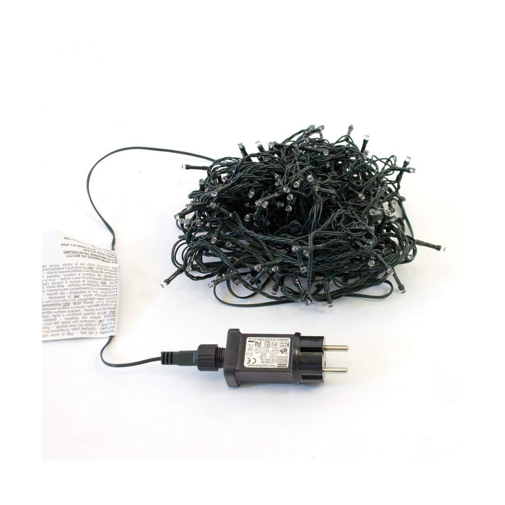 21m LED-Lichterkette Grün – Warmweiss für Garten-Flair