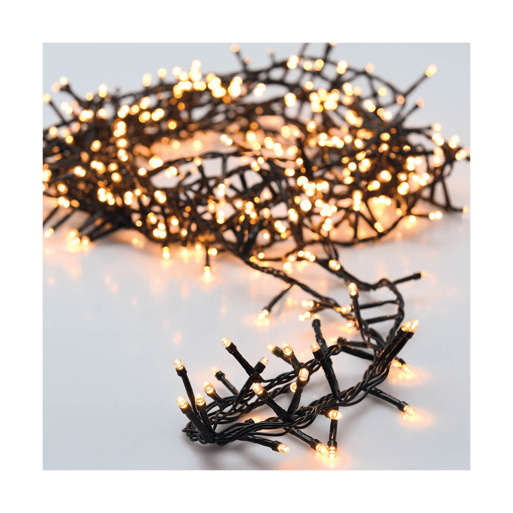 Warmweisse LED-Lichterkette 11m: Lange Kette für Gemütlichkeit