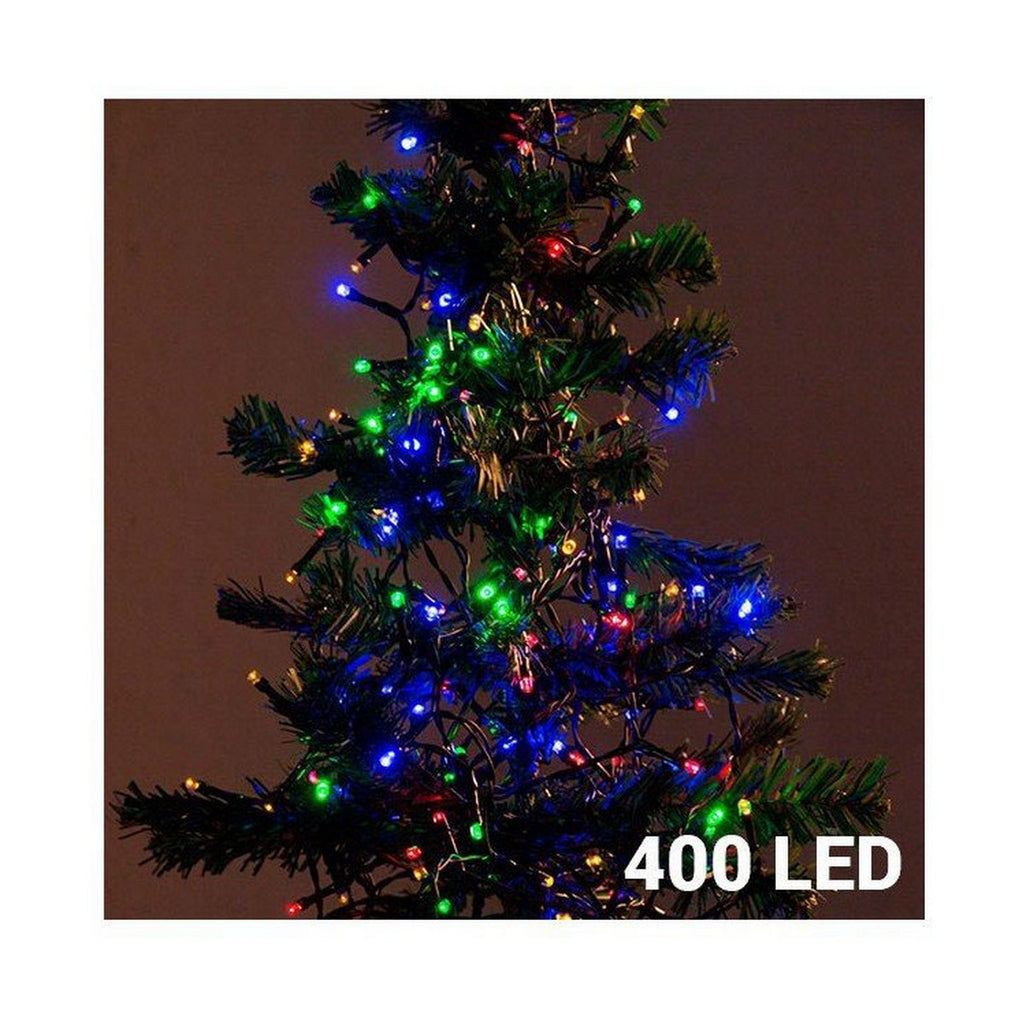Bunte LED-Lichterkette 11m: Festliche Deko für grosse Flächen
