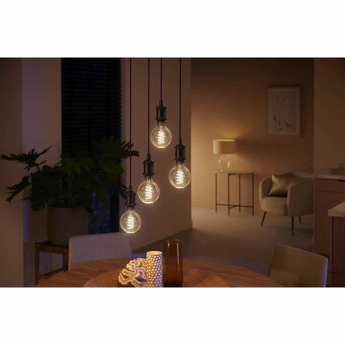 Smart Glühbirne Philips Globo G93 - Bombilla inteligente E27 7 W 40 W
