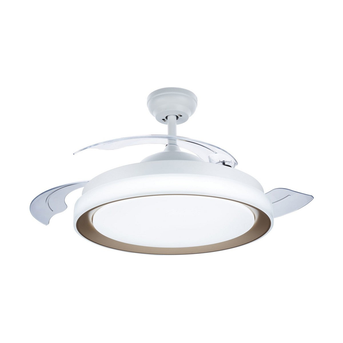 Goldener Deckenventilator mit Licht – Edle Kühle