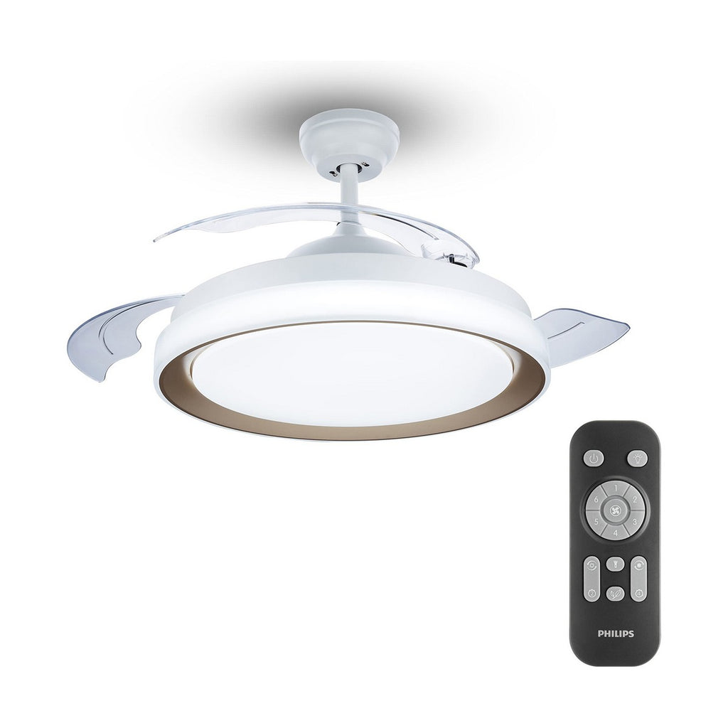 Goldener Deckenventilator mit Licht – Edle Kühle