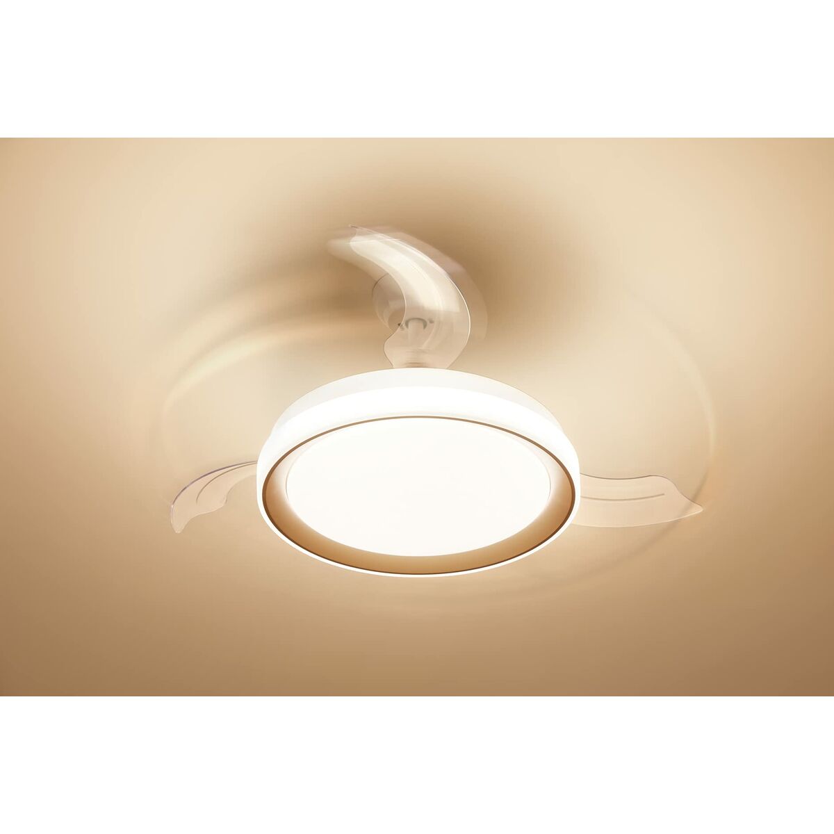 Goldener Deckenventilator mit Licht – Edle Kühle