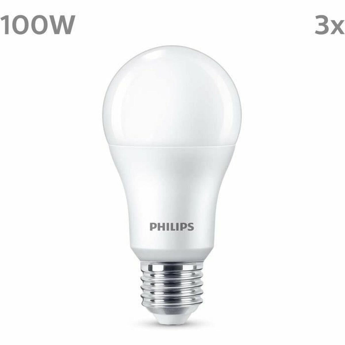 LED-Lampe Philips A67 Weiß E 100 W E27 3 Stück (4000 K)