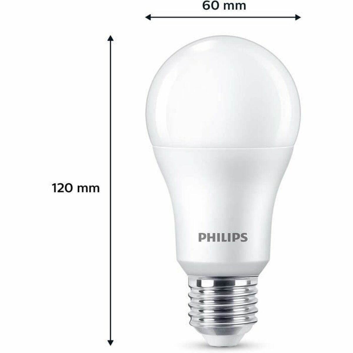 LED-Lampe Philips A67 Weiß E 100 W E27 3 Stück (4000 K)