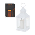 LED-Laterne Weiss Metall
