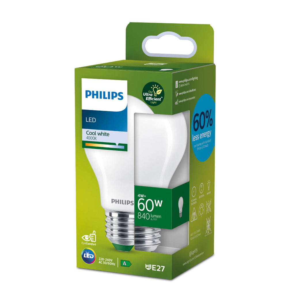 LED-Lampe Philips Ultra Efficient Led Classic 4 W 60 W E27 840 lm Weiß