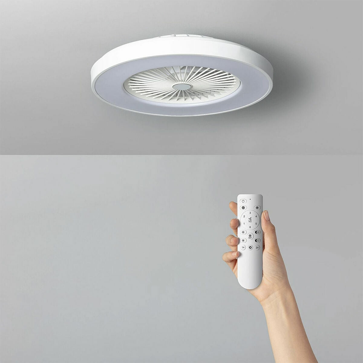 Deckenventilator mit Lampe Philips Weiß