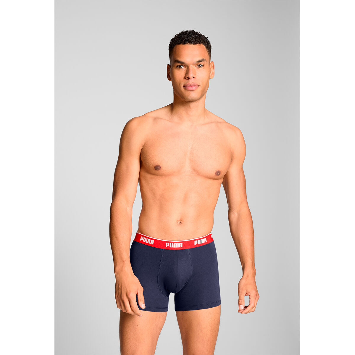Herren-Boxershorts Puma 701234187 005 Grau 3 Stück
