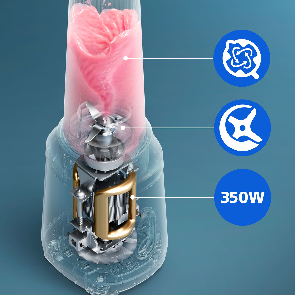 Standmixer Philips Weiß
