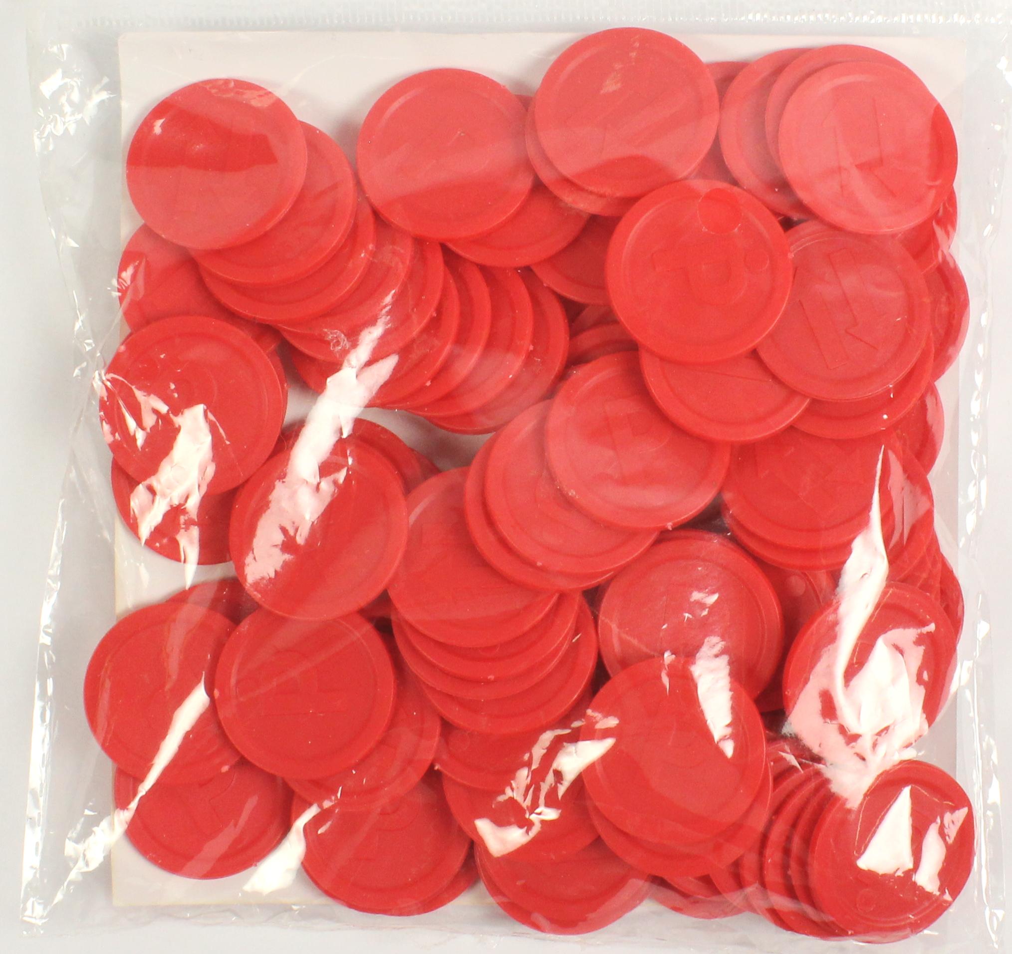 Jetons Wertmarken Pfand rot