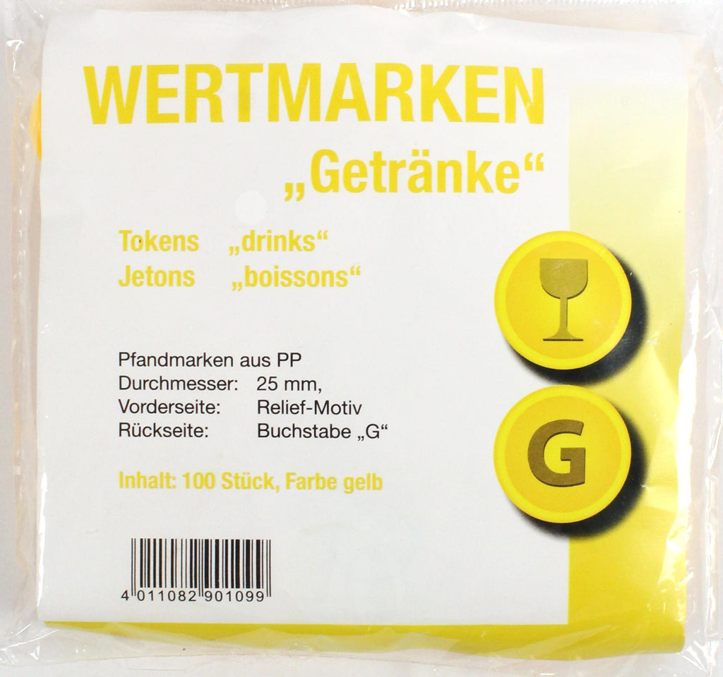 Jetons Wertmarken Getränke gelb – Bild 4 | LuxeStyle