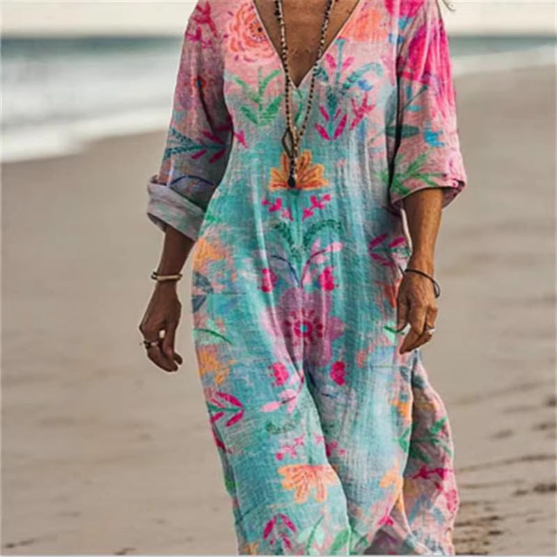 Strandkleid mit Print und weitem Schnitt – Bild 3 | LuxeStyle
