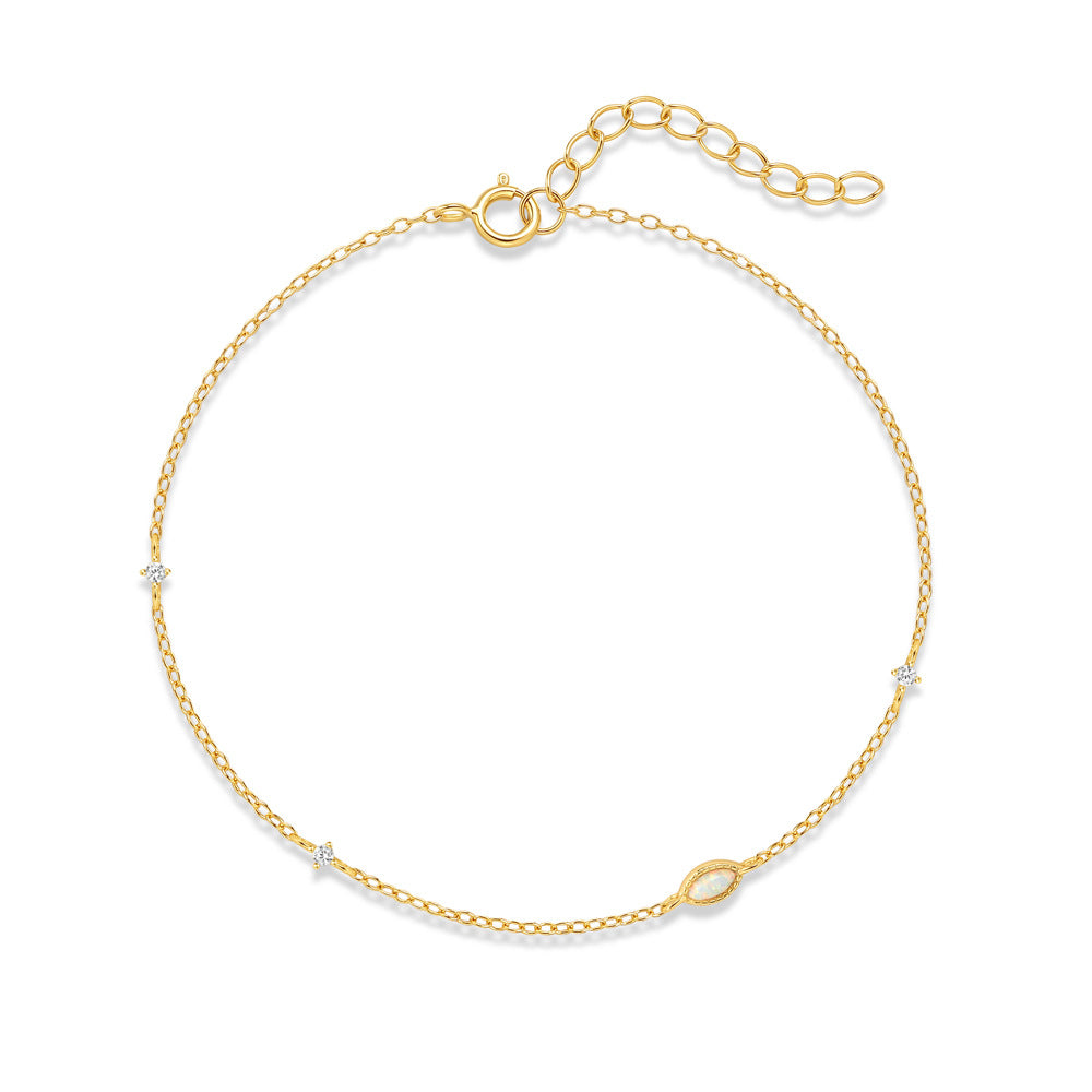S925 Sterling Silber Armband mit Opal-Einlagen – Bild 5 | LuxeStyle