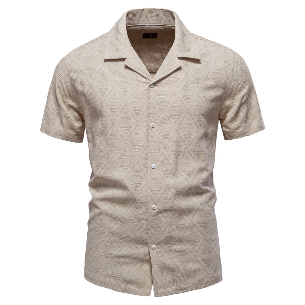 Jacquard Karohemd für Herren – klassisches Casual-Shirt – Bild 2 | LuxeStyle