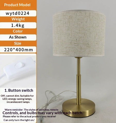 Vintagestil Nachttischlicht mit Fernbedienung | LuxeStyle