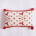 Jacquard-Kissenhülle Weihnachten, Elch & Tanne | LuxeStyle
