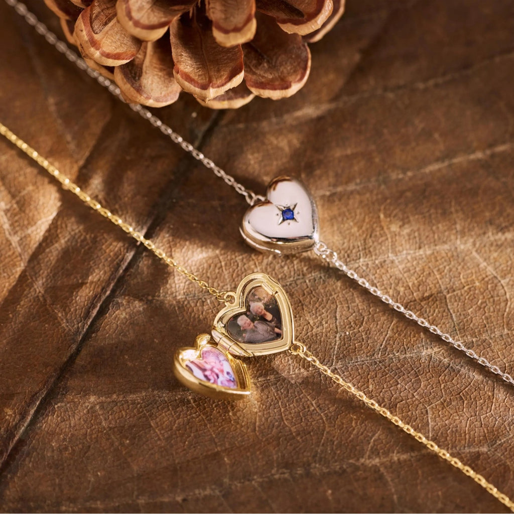 Herzfoto-Armband mit Geburtsstein – Bild 2 | LuxeStyle