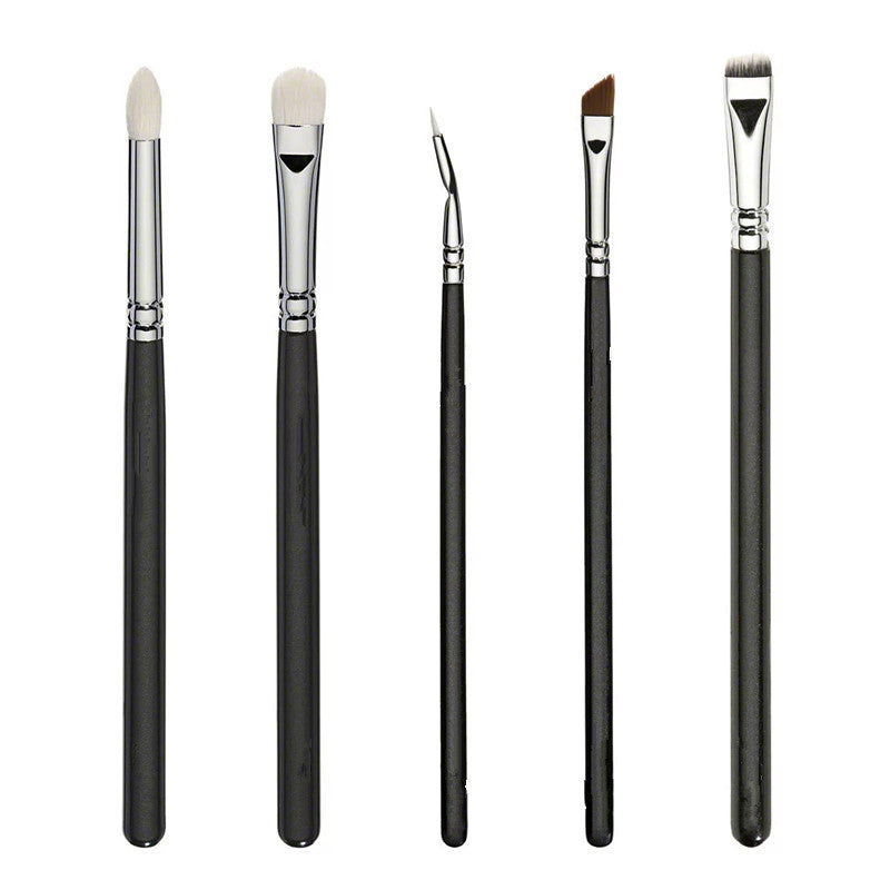 15-teiliges Make-up Pinselset Schwarz