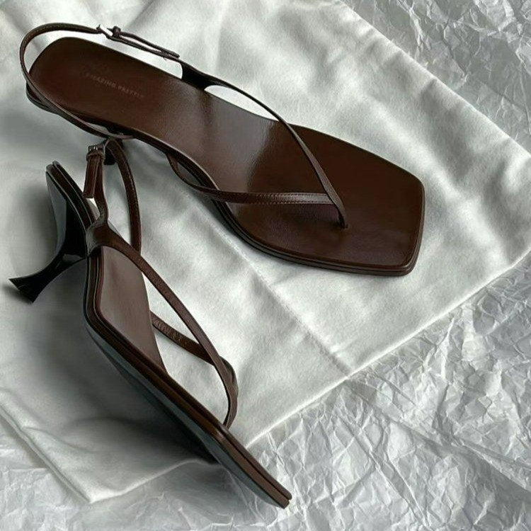 Stiletto Flip-Flops aus Rindsleder – Bild 8 | LuxeStyle
