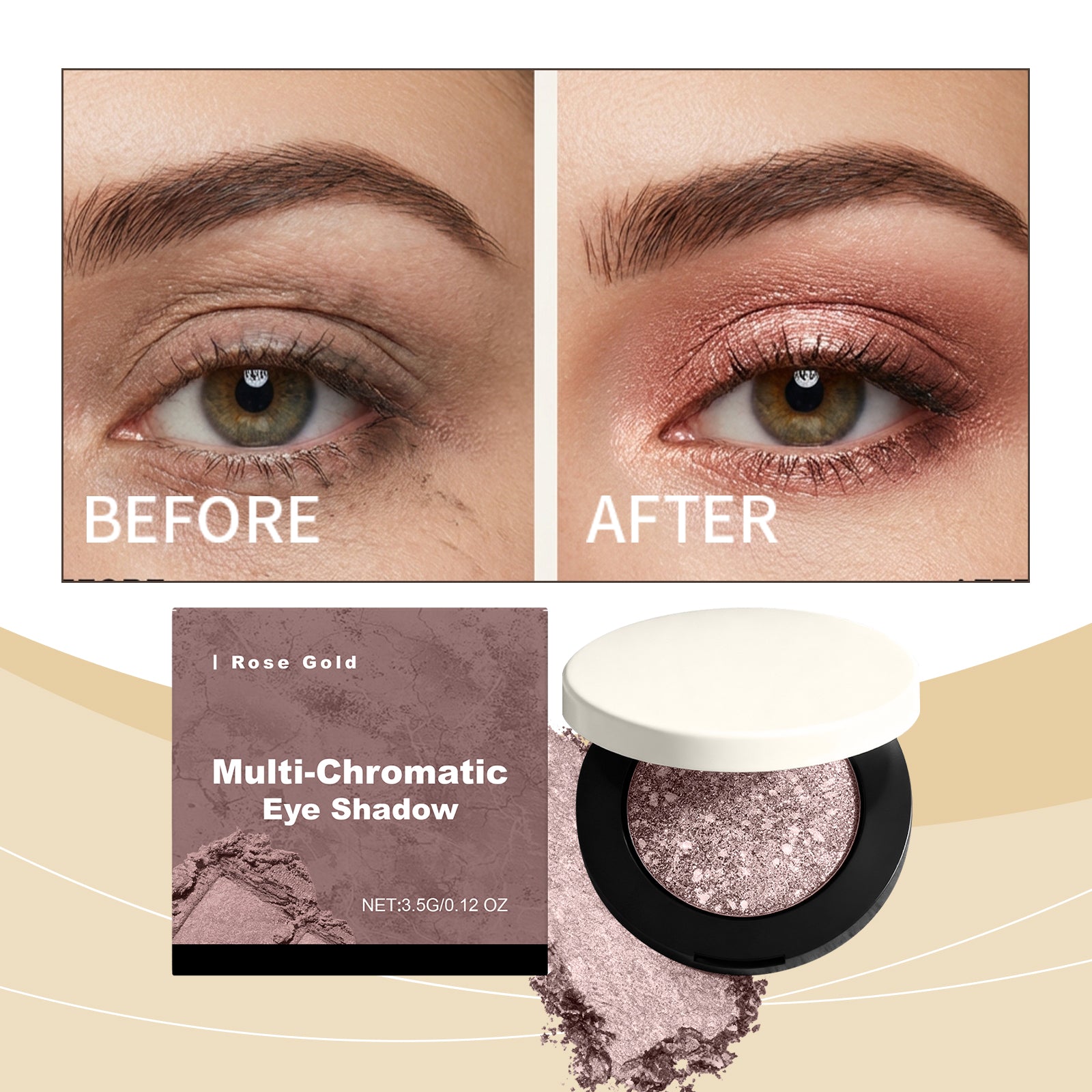 3D Lidschatten Rose Gold