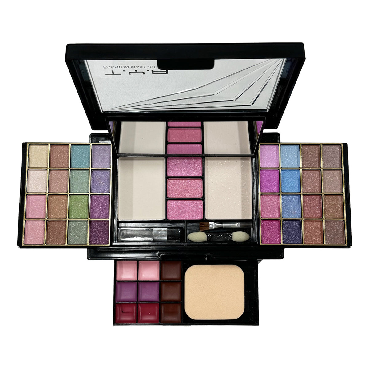 Lidschatten-Set mit 46 schimmernden Farben – Bild 5 | LuxeStyle