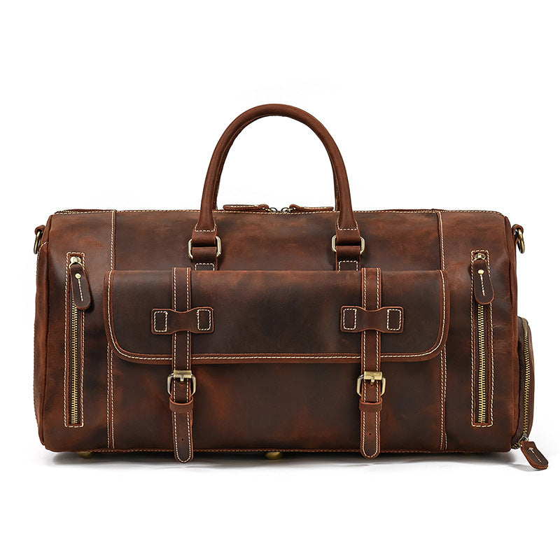 Reisetasche aus pflanzlich gegerbtem Leder