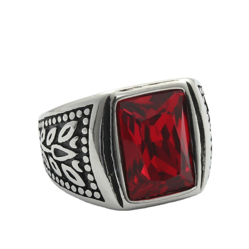 Vintage-Ring mit mehrfarbigen Edelsteinen – Bild 4 | LuxeStyle
