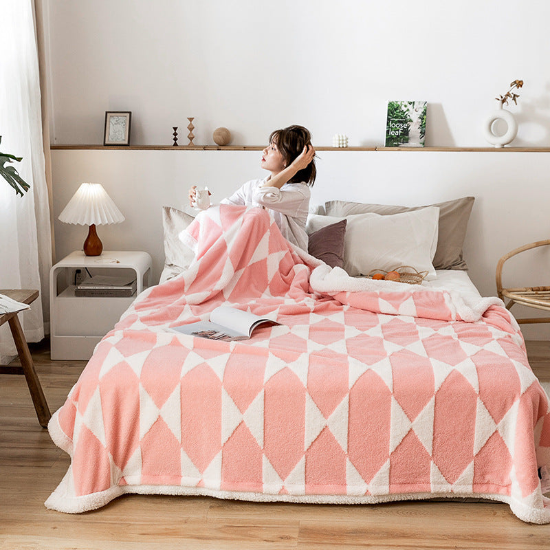 Samt-Jacquard-Decke aus Polyesterfaser – Bild 2 | LuxeStyle