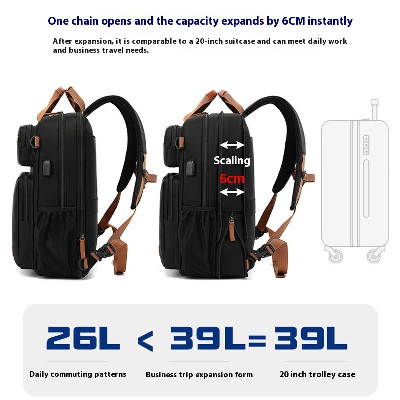 Grosser, wasserdichter Laptop-Rucksack für Studenten – Bild 6 | LuxeStyle