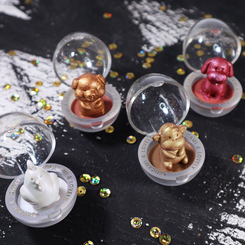 Glitzer-Highlighter Lidschatten-Palette Tier-Design | LuxeStyle
