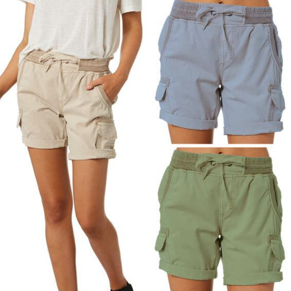 High-Waisted Cargo Shorts für Damen