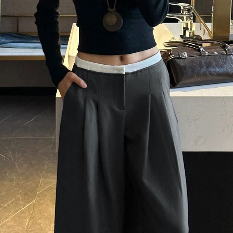 High Waist Wide Leg Hose für Damen