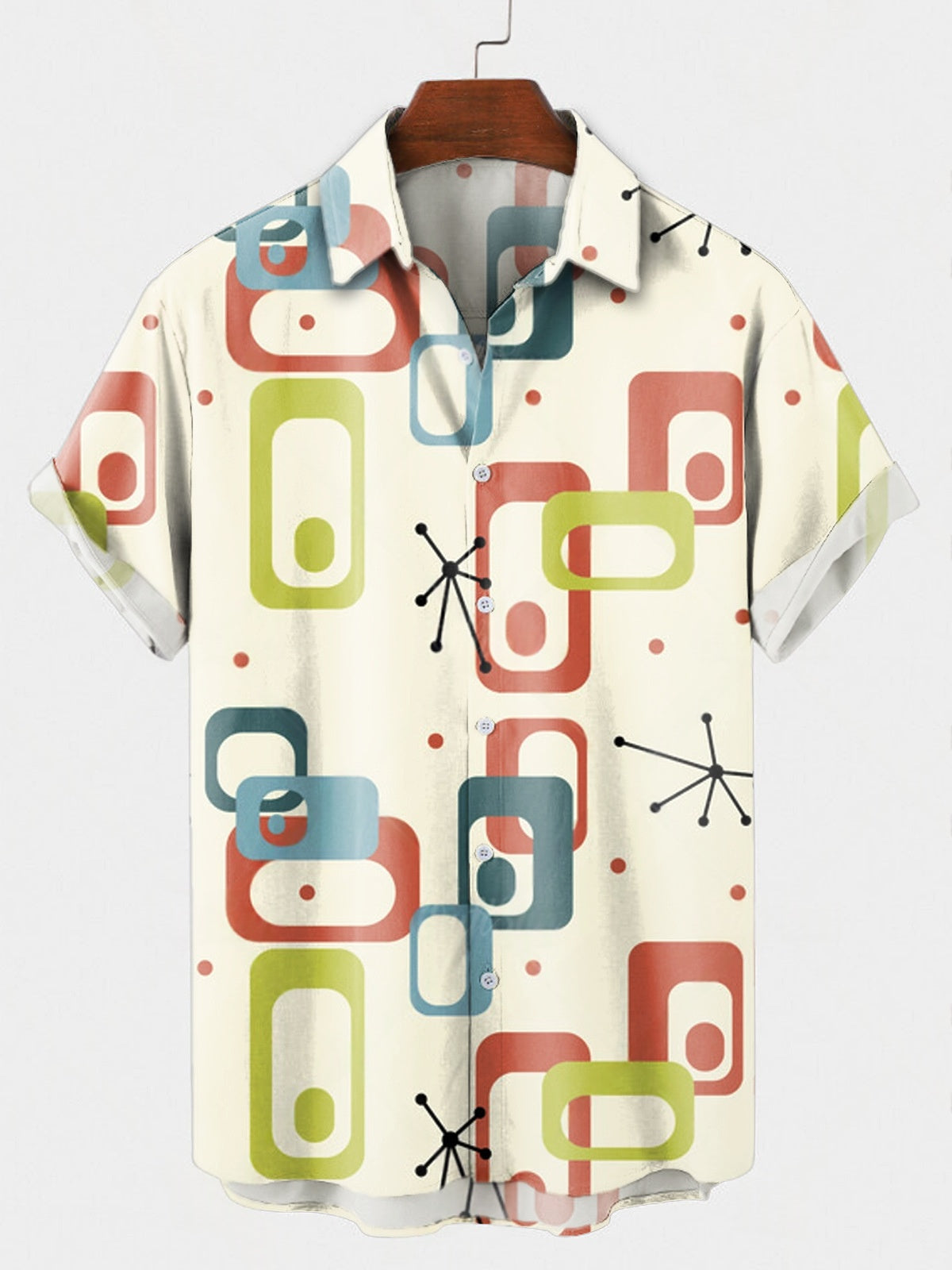 Herren Hemd mit digitalem Blumen-Print – Bild 6 | LuxeStyle