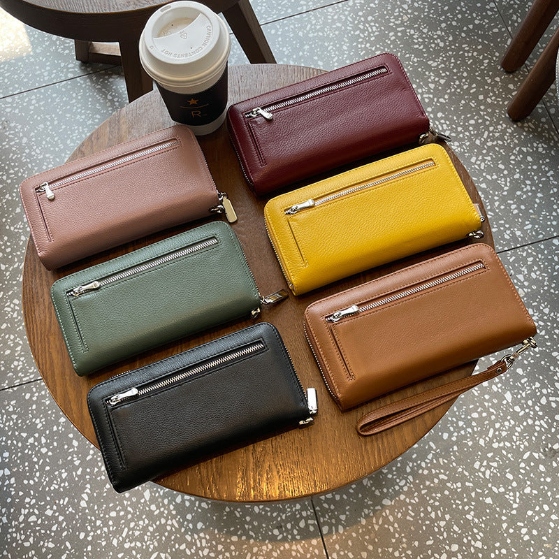 Weibliches Langhandtasche aus Echtholzleder – Bild 7 | LuxeStyle