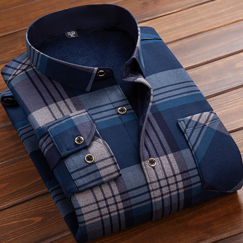 Herren Langarmshirt mit Fleecefutter – Bild 3 | LuxeStyle