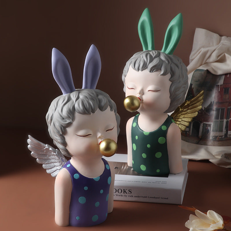Engelsflügel-Mädchen-Figur 'Nordic Light' – Bild 2 | LuxeStyle