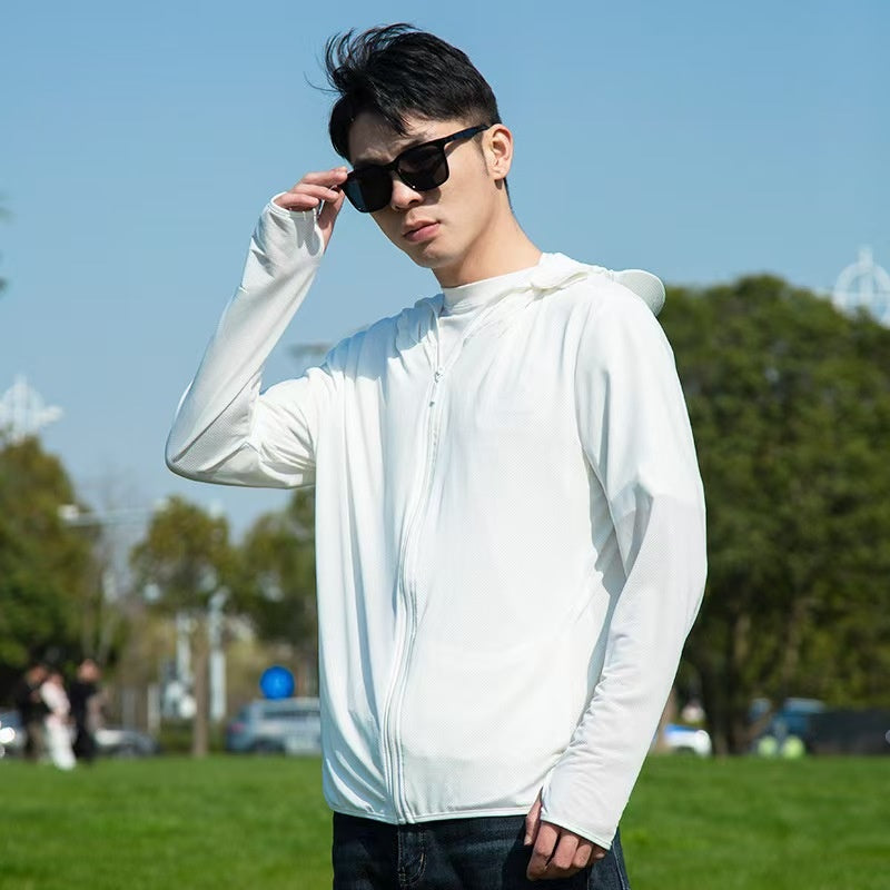 Ice Silk UV-Schutzjacke mit Kapuze für Herren