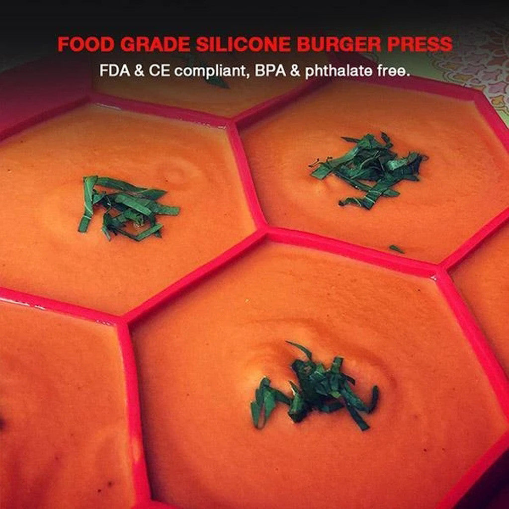 Sechseckige Burger-Form aus Silikon | LuxeStyle