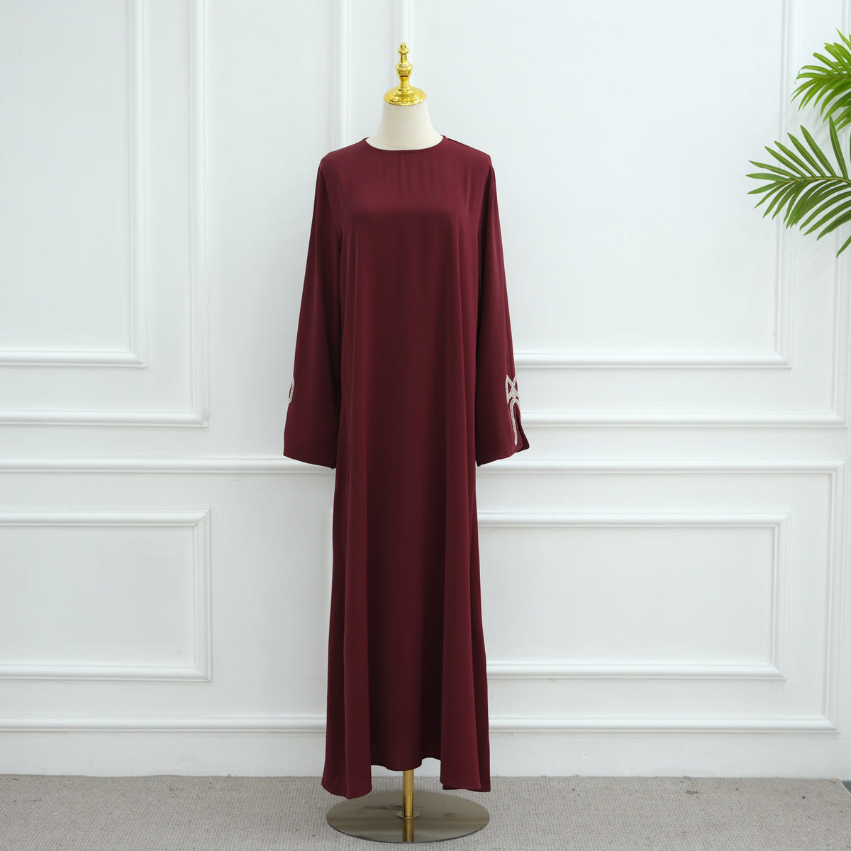 Elegantes A-Linien-Kleid mit Perlen & Schleifen – Bild 8 | LuxeStyle