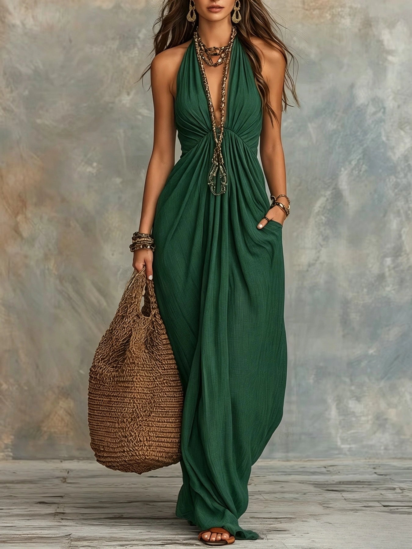 Elegantes Halterneck-Kleid für Damen