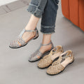 Vintage Strick-Mules im französischen Stil