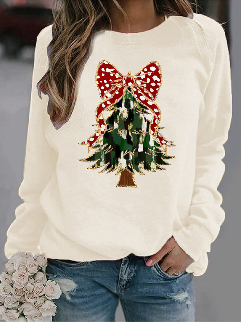 Weihnachts-Pullover für Damen mit Rundhals