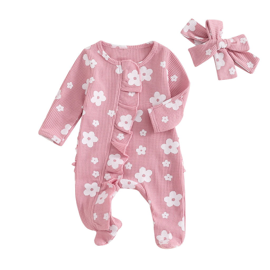 Baby-Overall mit Blumenmuster | LuxeStyle
