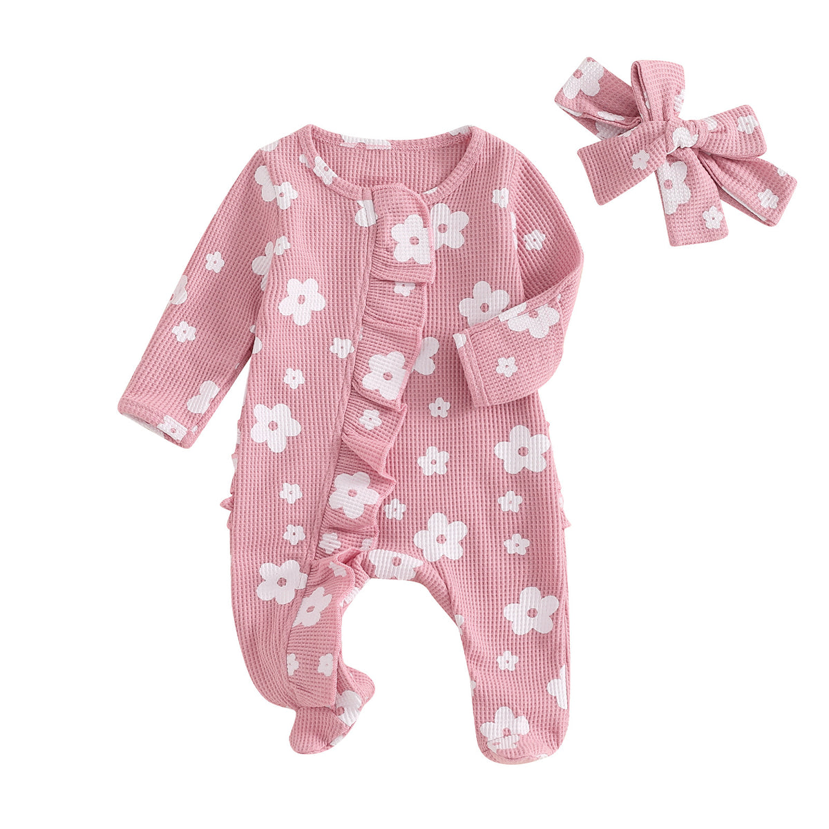 Baby-Overall mit Blumenmuster | LuxeStyle